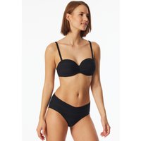Bandeau-Bikini-Top mit Schale Jersey schwarz - Aqua 38C von Schiesser