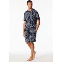 Bermuda Statement-Druck blau-weiß - SCHIESSER 150 Years 48 von Schiesser