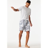 Bermuda Statement-Druck weiß-blau - SCHIESSER 150 Years 52 von Schiesser