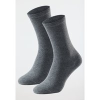 Damensocken 2er-Pack Organic Cotton schwarz - 95/5 39/42 von Schiesser