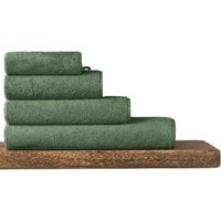 Duschtuch Milano 70x140 dunkelgrün - SCHIESSER Home 70*140 von Schiesser