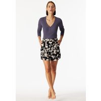 Hose kurz Viskose-Webware Blumen multicolor Mix+Relax 36 von Schiesser