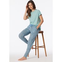Hose lang Bündchen Blumen multicolor - Mix+Relax 38 von Schiesser
