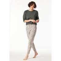 Hose lang Bündchen Blumen multicolor - Mix+Relax 44 von Schiesser