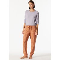 Hose lang Bündchen Ornament multicolor - Mix+Relax 34 von Schiesser