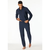 Hose lang Feinripp wärmend nachtblau - Mix+Relax 56 von Schiesser