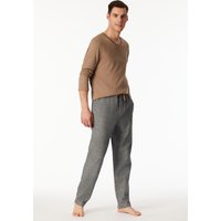 Hose lang Flanell dunkelgrau-meliert - Mix+Relax 58 von Schiesser
