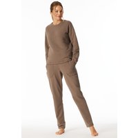 Hose lang Jersey-Quiltstoff und Sweatware nougat - Mix+Relax 38 von Schiesser