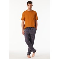 Hose lang Karos graphit bedruckt - Mix+Relax 56 von Schiesser