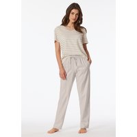 Hose lang Leinen LENZING™ ECOVERO™ Viskose off-white - Mix+Relax 40 von Schiesser