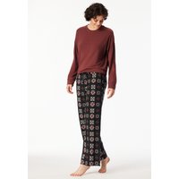 Hose lang Ornament schwarz - Mix+Relax 38 von Schiesser