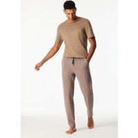 Hose lang Single Jersey Jacquard Streifen nougat - Mix+Relax 58 von Schiesser