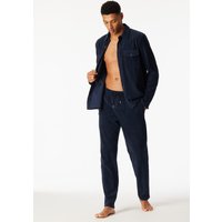 Hose lang Velours nachtblau - Mix+Relax 52 von Schiesser