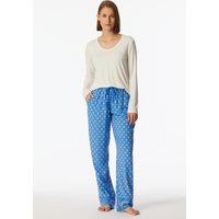 Hose lang Webware Blumen aquarium - Mix+Relax 38 von Schiesser