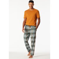 Hose lang Webware mineral kariert - Mix+Relax 102 von Schiesser