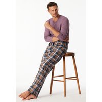 Hose lang Webware nougat kariert - Mix+Relax 48 von Schiesser