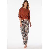 Hose lang grau-jaspe gemustert - Mix+Relax 36 von Schiesser