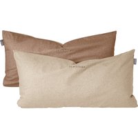Kissenhüllen 2er-Set Renforcé sand - SCHIESSER Home 40*80 von Schiesser