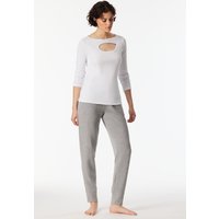 Langarmshirt Doppelripp Cutout weiß - SCHIESSER 150 Years 36 von Schiesser