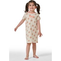 Nachthemd kurzarm Punkte creme - Natural Love 116 von Schiesser