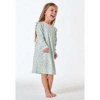 Nachthemd langarm Rüschen Herzchen multicolor - Kids Nightwear 98 von Schiesser