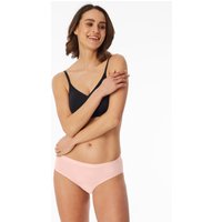 Periodenslips 2er-Pack Jersey recycelt schwarz/rosé- Secret Care 38/40 von Schiesser