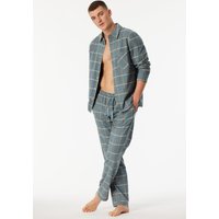 Pyjama Webware Flanell mineral kariert - Selected Premium Warming 54 von Schiesser