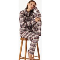 Pyjama lang Webware multicolor kariert - X-Mas Family 38 von Schiesser