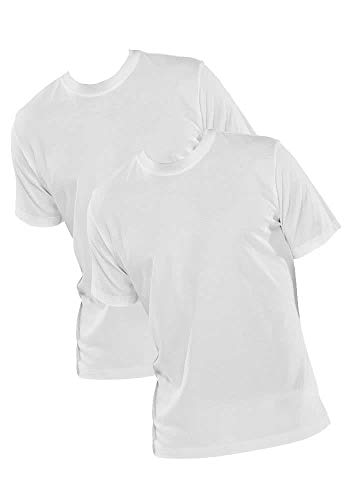 SCHIESSER American T-Shirt Rundhals Doppelpack Uni weiß 208150/100 Größe XL von Schiesser