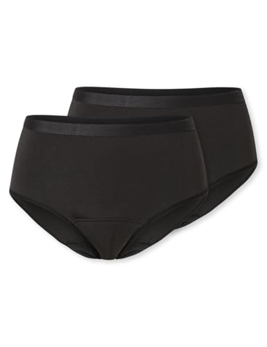 SCHIESSER Damen Periodenunterwäsche 2er Pack - Größe 38-40 Schwarz - Slip aus recycelter Mikrofaser - 12h Auslaufschutz, atmungsaktiv, & geruchsneutral - bei starker Periode & Wochenbett SCHIESSER Damen Periodenunterwäsche 2er Pack - Größe 38-40 Schwarz - Slip aus recycelter Mikrofaser - 12h Auslaufschutz, atmungsaktiv, & geruchsneutral - bei starker Periode & Wochenbett von Schiesser