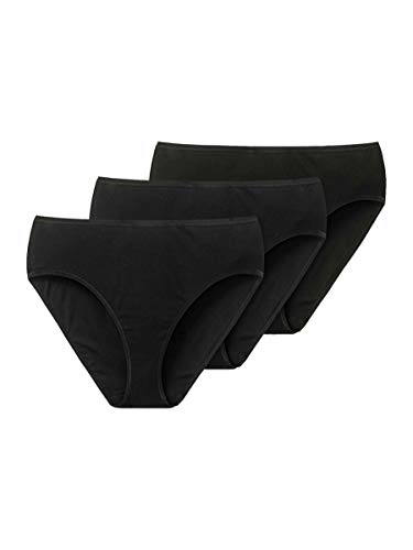 Schiesser Damen Slips, 6 Stück (M / 38, schwarz) von Schiesser