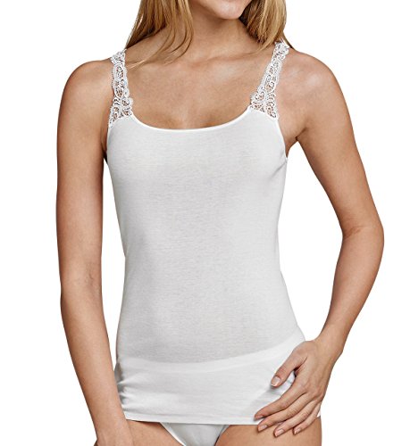 SCHIESSER Damen Trägertop Hemdchenkonzept III 2er Pack, Farbe:Weiß (100);Größe:38 (M) von Schiesser