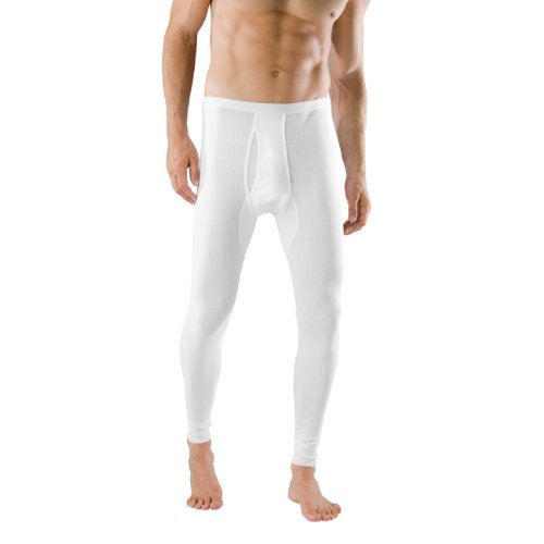 SCHIESSER Herren Long Pant doppelripp 2er Pack, Farbe:Weiß (100);Größe:9/3XL von Schiesser