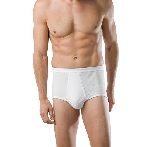 SCHIESSER Herren Slip Classic Brief doppelripp 3er Pack, Farbe:Weiß (100);Größe:10/4XL von Schiesser