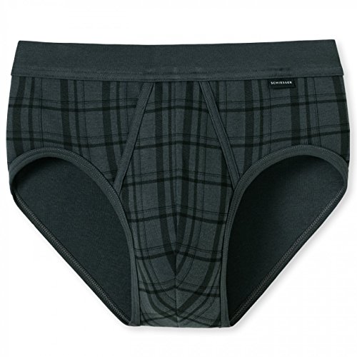 SCHIESSER Herren Sportslip mit Eingriff Original Classics 2er Pack, Größe:6/L;Farbe:Graphit (207) von Schiesser
