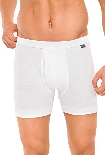 SCHIESSER Herren Trunk Cotton Essentials Doppelripp 2er Pack, Farbe:Weiß (100);Größe:5/M von Schiesser