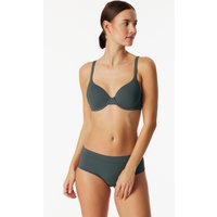 Schalen-BH mit Bügel und gleitenden Cups dunkelgrün - Unique Micro 75A von Schiesser