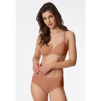 Schalen-BH mit Bügel und gleitenden Cups rost - Unique Micro 85C von Schiesser