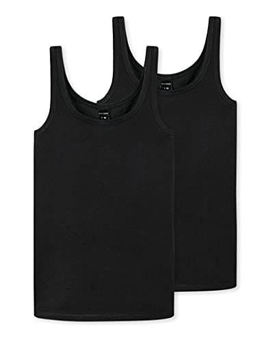 Schiesser 173528 Tank Top 2er Pack 95/5 Black 176 von Schiesser
