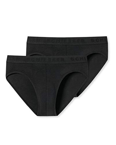 Schiesser 173533 Slips 2er Pack 95/5 Black 164 von Schiesser