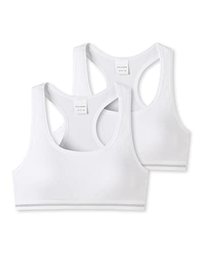 Schiesser 174857 Long Life RIPP Bustier 2er Pack White 164 von Schiesser