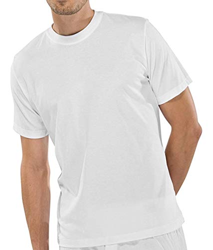 Schiesser 2 Stück American T-Shirt Rundhals Herren T-Shirt - Weiß: Größe: L (Gr.6) von Schiesser