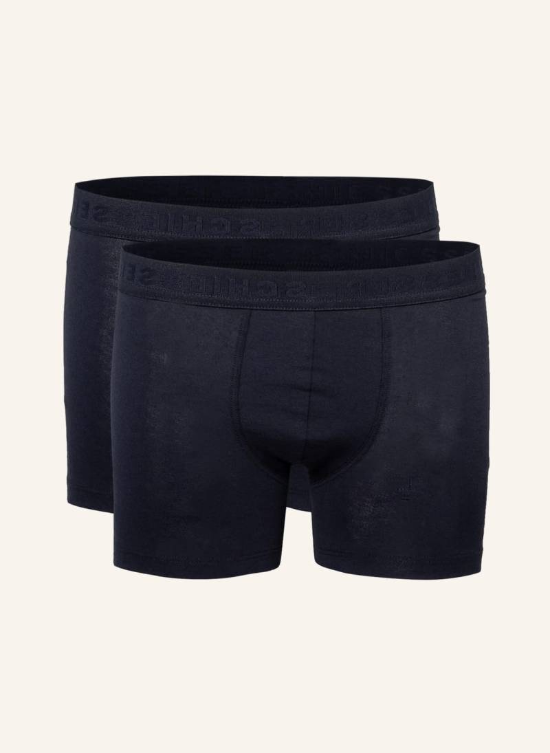 Schiesser 2er-Pack Boxershorts blau von Schiesser