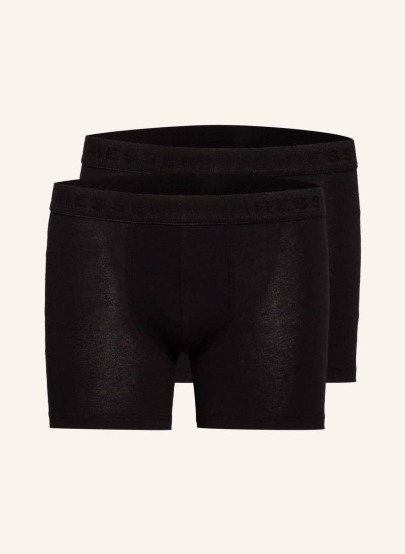 Schiesser 2er-Pack Boxershorts schwarz von Schiesser