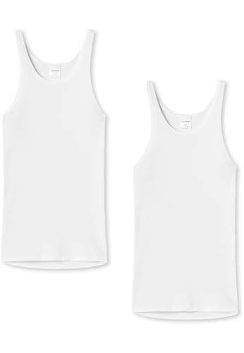Schiesser 2er Pack Herren Unterhemd - Weiss - Größe 12 von Schiesser