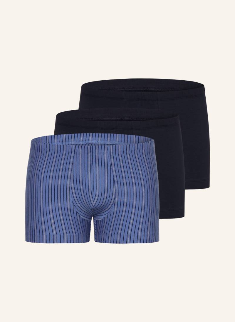 Schiesser 3er-Pack Boxershorts Organic Cotton blau von Schiesser