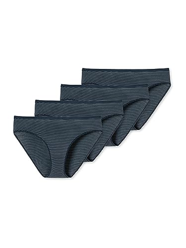 Schiesser 4er Pack Damen Tai-Slip Modal Essentials - blau - Größe 40 von Schiesser