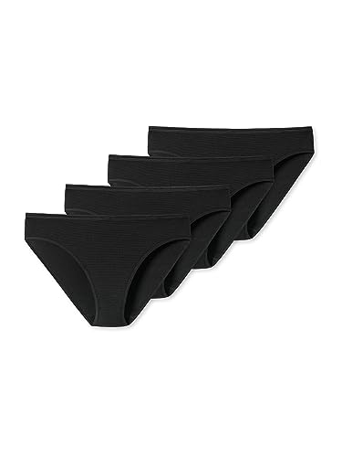 Schiesser 4er Pack Damen Tai-Slip Modal Essentials - schwarz - Größe 48 von Schiesser