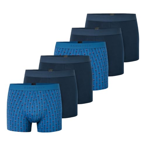 Schiesser - 95/5 Cotton - Retro Short/Pant - 6er Pack (6 Dunkelblau) von Schiesser