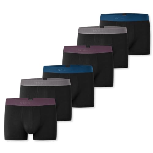 Schiesser - 95/5 Cotton - Retro Short/Pant - 6er Pack (6 Schwarz) von Schiesser